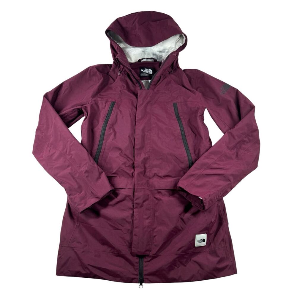 The North Face Kras DryVent Jacket Womens M Waterproof Ski Snow Parka Red Hooded